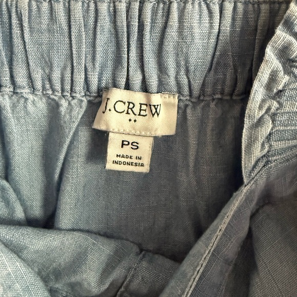 J. Crew Light Blue Ruffle Strap Top - Picture 2 of 3